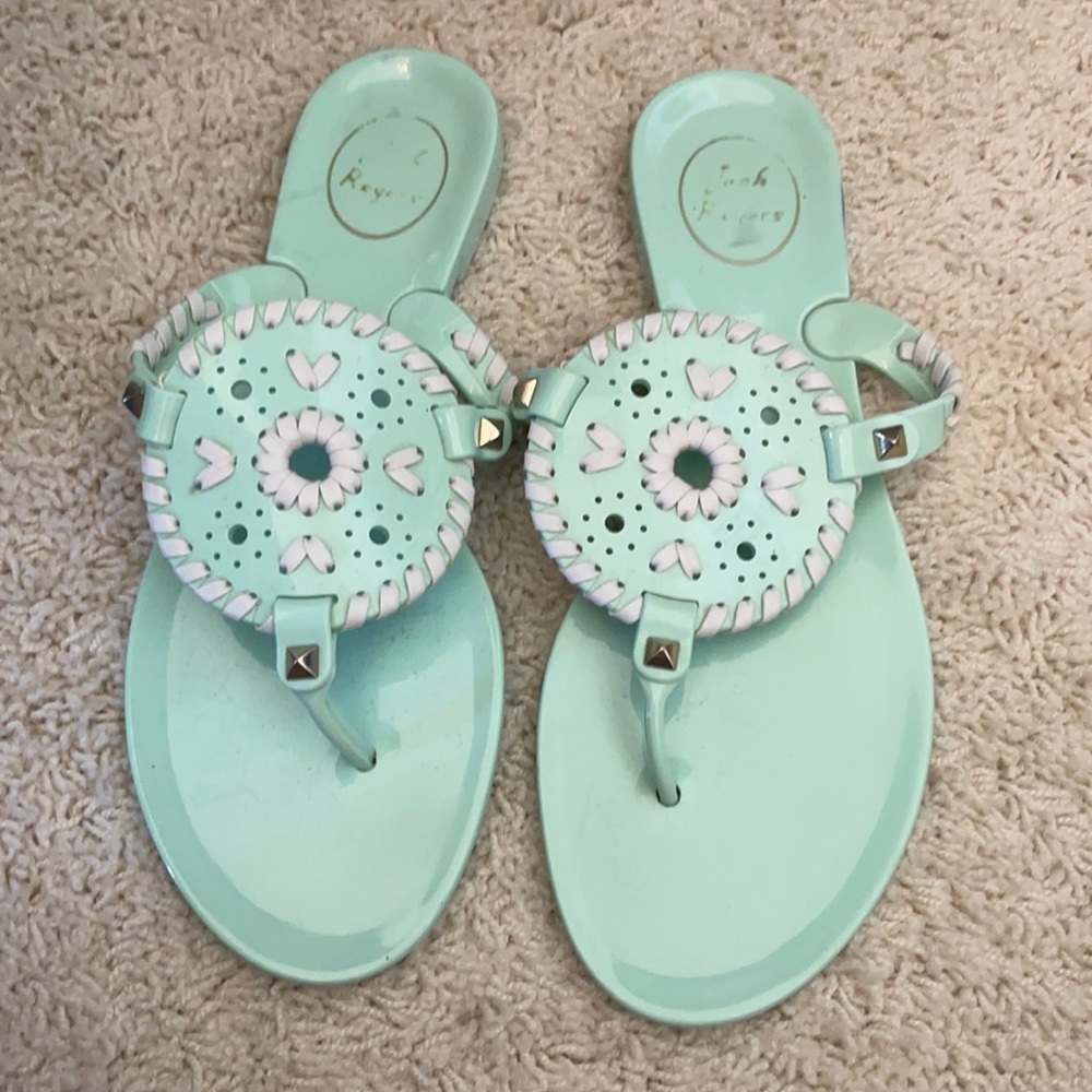Jack Rogers blue sandals size 7